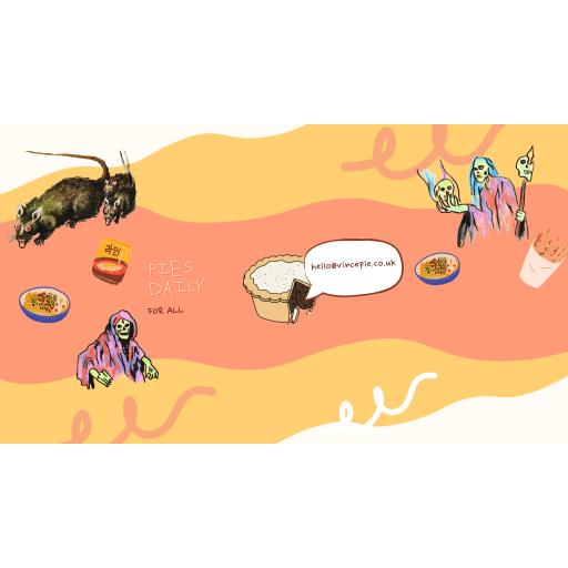 Cute Colorful Illustrative Food Mukbang Youtube Channel Art.png